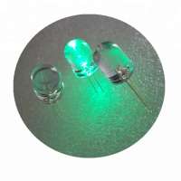 Diffused lens green Color 10mm round led emitting diode 8000 - 9000mcd